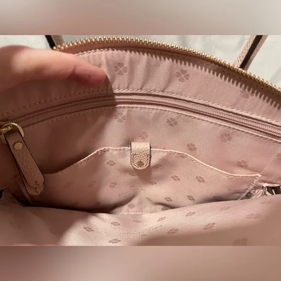 Kate Spade Pink Satchel with Gold Accents - Picture 12 of 16